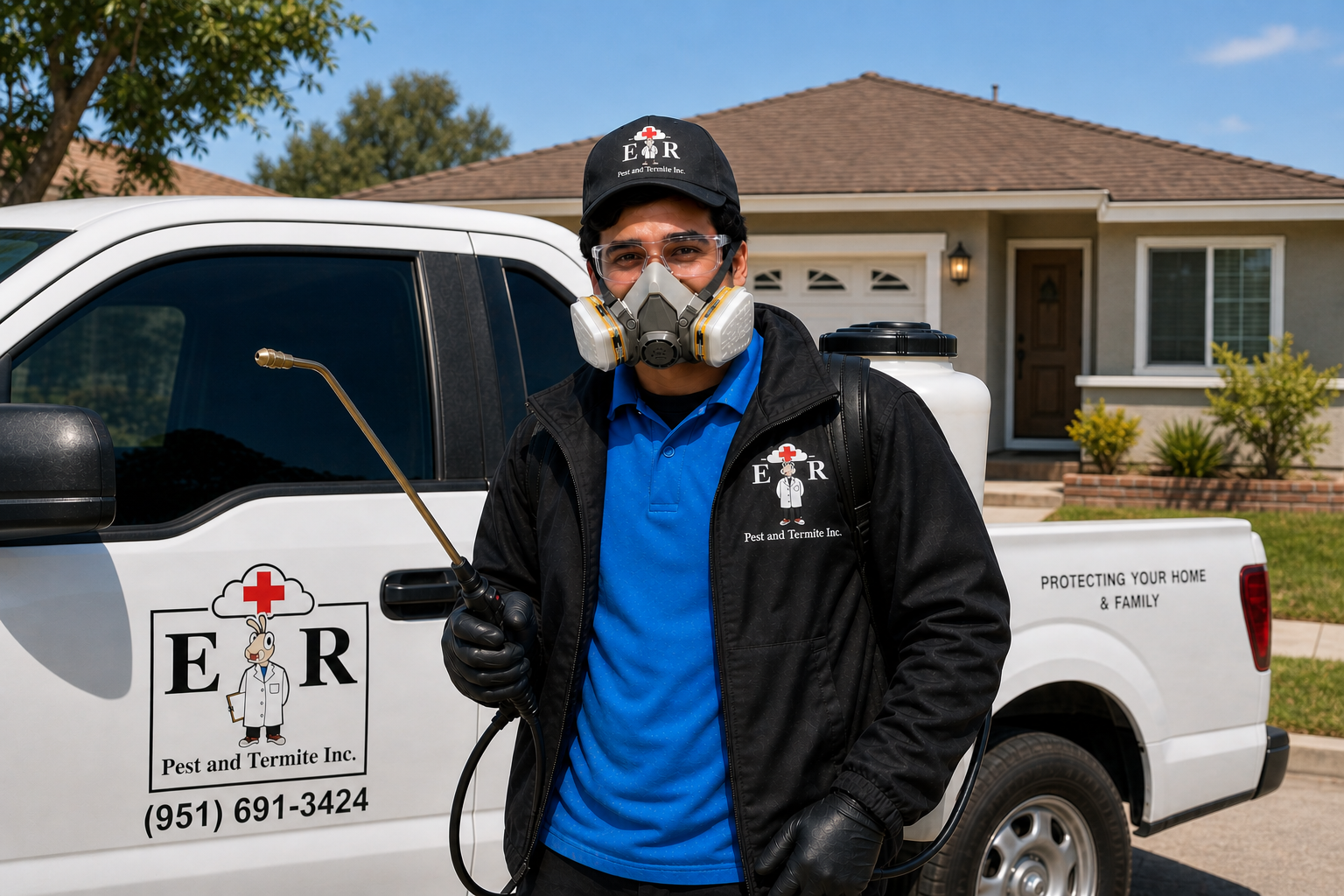 Insect control by Ricardo Duran of ER Pest and Termite in San Bernardino, CA