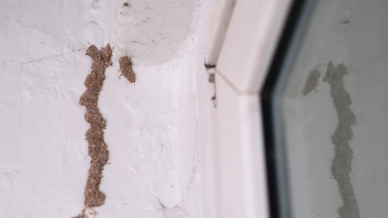Termites and mud tunnels need termite control by ER Pest and Termite in San Bernardino, CA