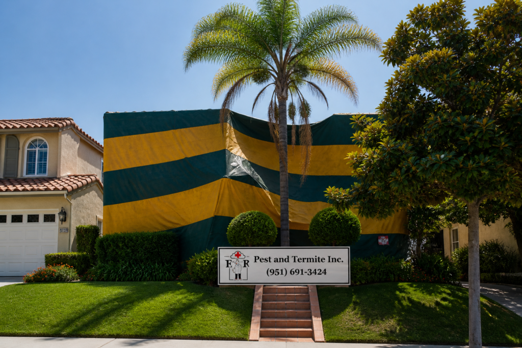 pest fumigation tenting by ER Pest and Termite Inc.